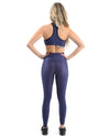 Venice Activewear Set - Leggings & Sports Bra - Navy [MADE IN ITALY] - Savoy Active