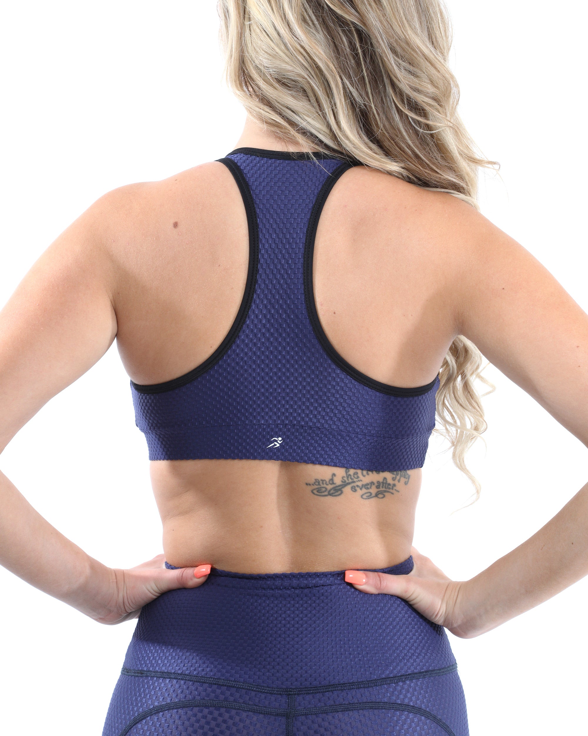 Venice Activewear Set - Leggings & Sports Bra - Navy [MADE IN ITALY] - Savoy Active