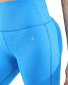 Positano Activewear Leggings - Aqua [MADE IN ITALY] - Savoy Active