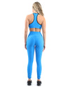 Positano Activewear Sports Bra - Aqua [MADE IN ITALY] - Savoy Active