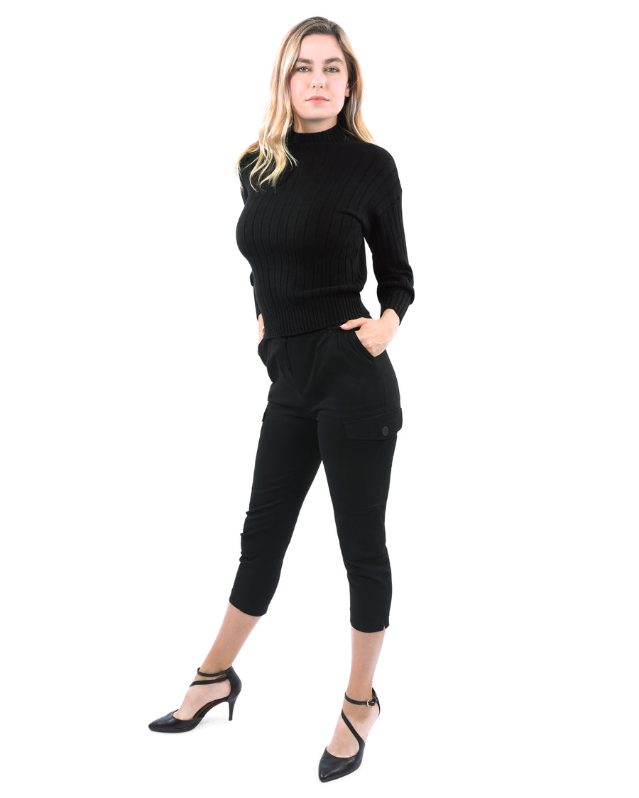 Pickfair Ribbed Sweater Top