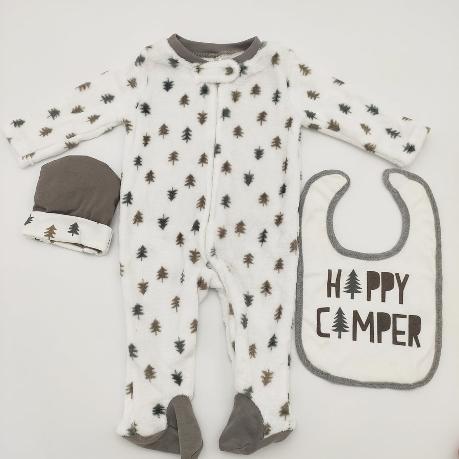 "Happy Camper" 3 Piece Baby Gift Set