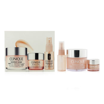 Clinique Moisture Surge Set: Moisture Surge 100H 125ml+ All About Eyes 15ml+ Moisture Surge Face Spray Thirsty Skin Relief 30ml