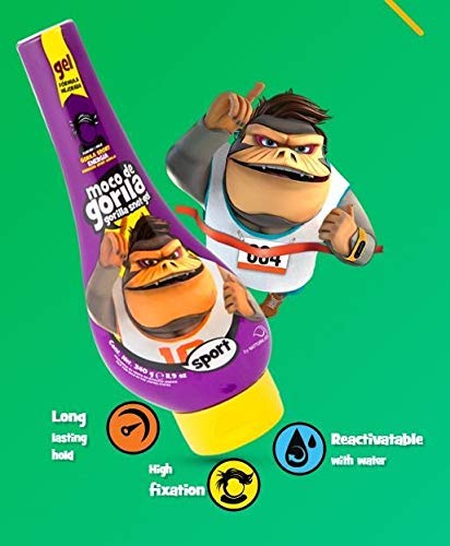 Moco de Gorila Sport Hair Gel | Energizing Hair Styling Gel for Extreme Long-lasting Hold, Gorilla Snot Gel is the Ultimate Hair Gel to Energize any Hairstyle; 11.9 oz
