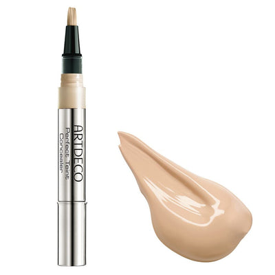 ARTDECO Perfect Teint Concealer, light peach N°05 (0.07 Fl Oz) – light-reflecting concealer with brush applicator, eliminates signs of tiredness, medium coverage, water-resistant, long-lasting effect, makeup