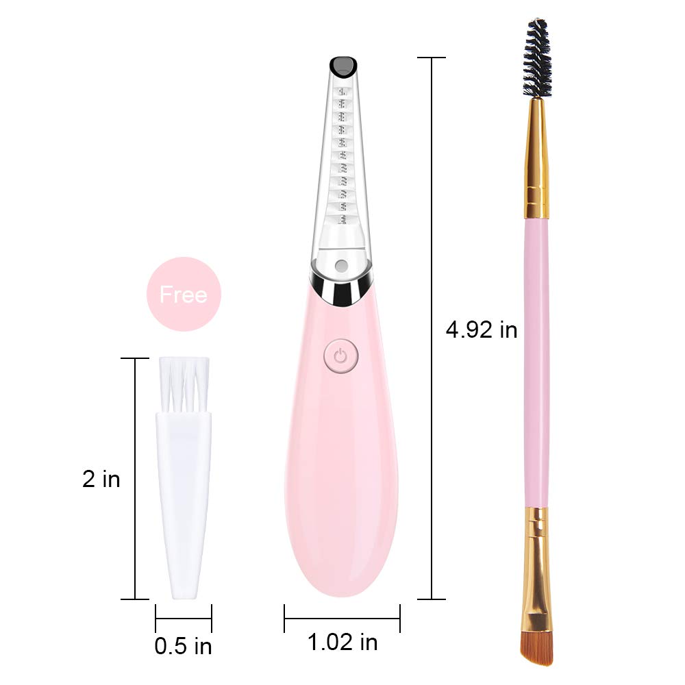Heated Eyelash Curler - Pink