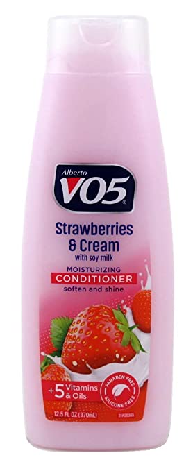 Alberto Vo5 Moisture Milks Strawberries and Cream Moisturizing Conditioner, 12.5 Fluid Ounce - 6 per case.