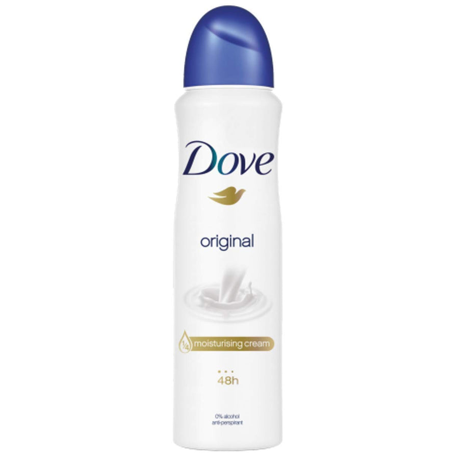 Dove Original Aerosol AntiPerspirant Deodorant 150ml (Pack of 3)
