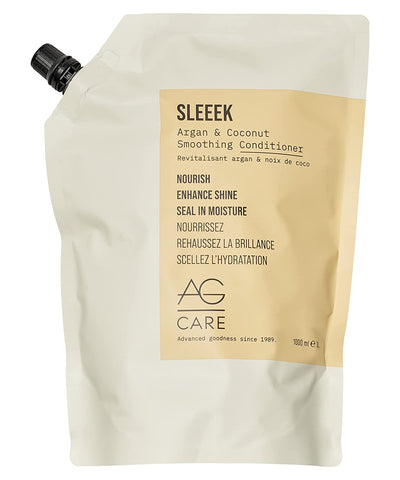 AG Care Sleeek Argan & Coconut Conditioner, 33.8 Fl Oz