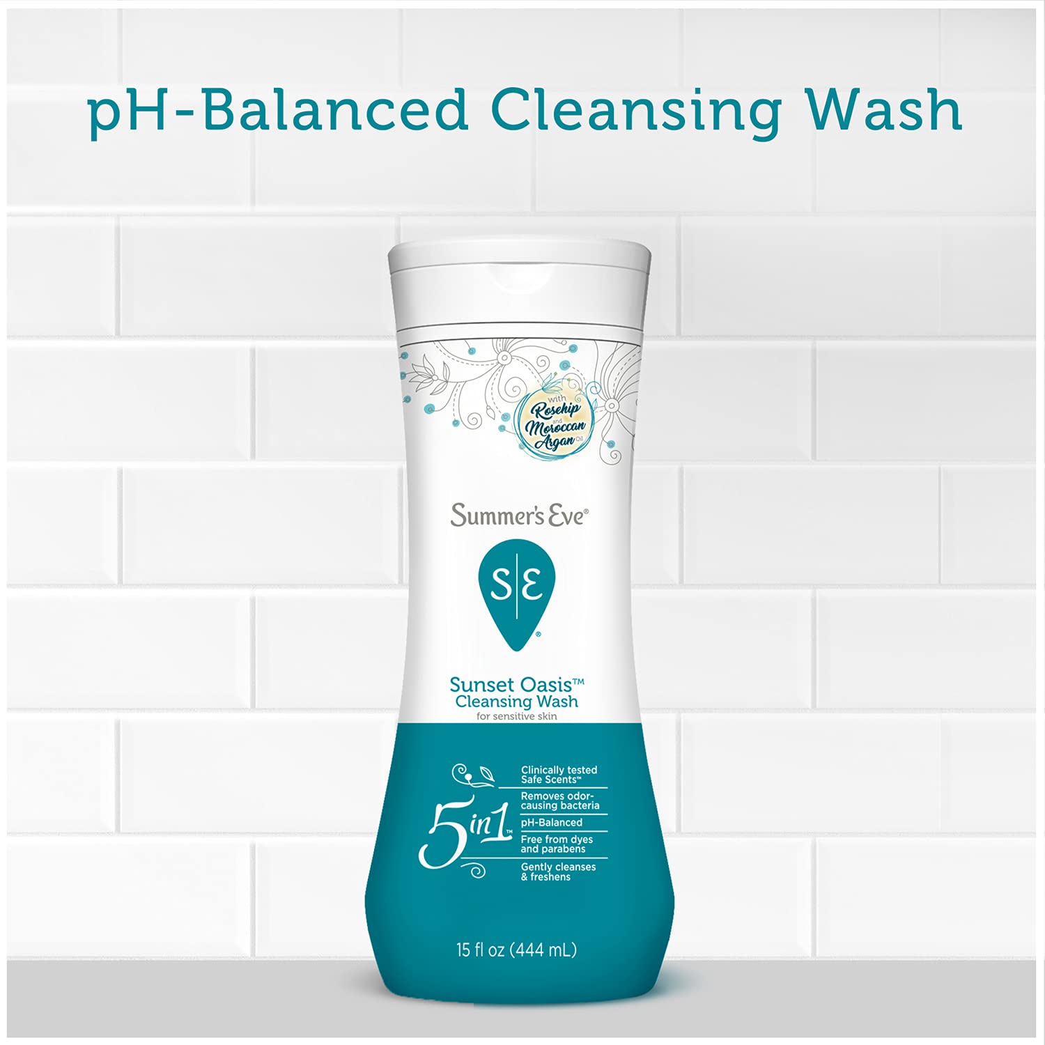 Summer's Eve Cleansing Wash, Sunset Oasis, 15 Fl Oz