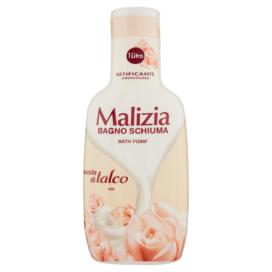 Malizia Bath Foam - Talc Scent 33.8oz/1000ml [Made in Italy]