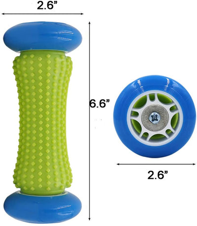 Foot Massage Roller Spiky for Plantar Fasciitis - Relief for Heel Spurs & Foot Arch Pain, Deep Trigger Point Therapy, Muscle Recovery, Stress Relief Acupressure Reflexology Tool