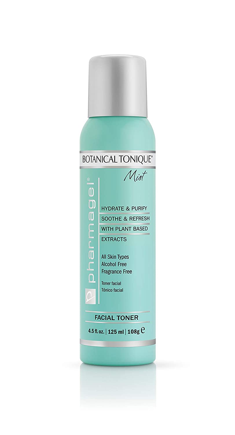 Pharmagel Botanical Mist Facial Toner for All Skin Types | Tone Skin & Pore Minimizer | Refreshing and pH Balancing | Facial Toner with Mist Dispenser, 4.5 fl oz