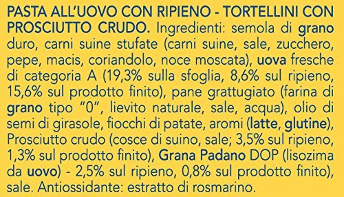 Barilla: "Emiliane" Dried Tortellini with Meat 8.8 Ounce (250g) Packages (Pack of 4) [ Italian Import ]