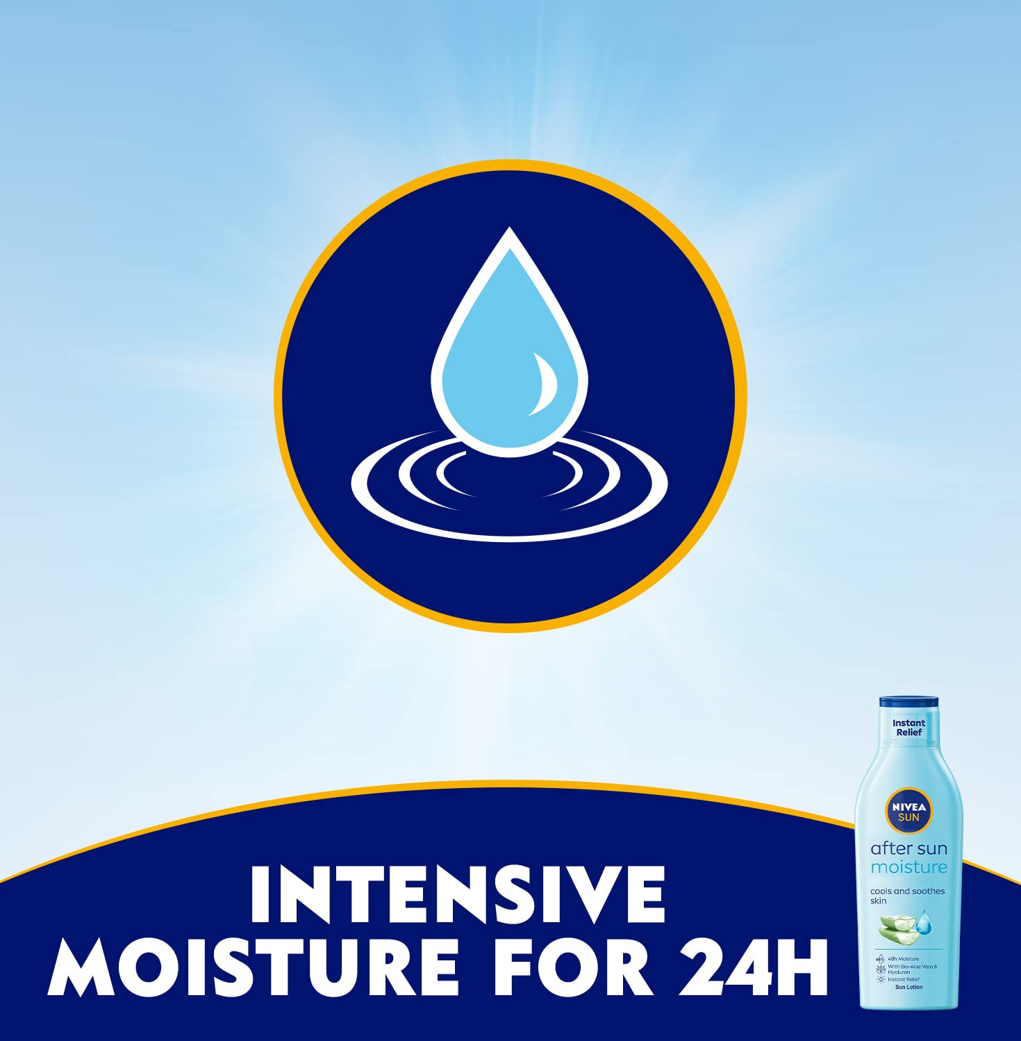 Nivea Sun Moisturising After Sun Lotion With Aloe Vera Silky Skin Feeling 200ml