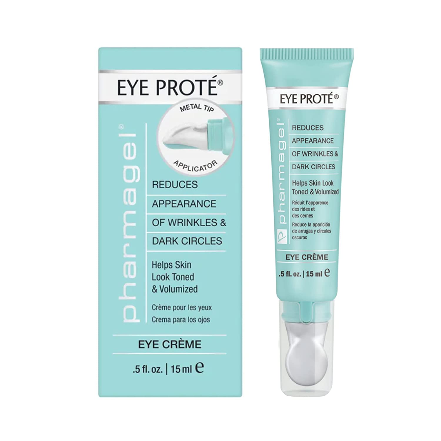 Pharmagel Eye Prote Eye Crème | Anti Wrinkle Moisturizing Eye Cream for Dark Circles and Puffiness | Anti Aging Eye Cream & Under Eye Bags Treatment - 0.5 fl. oz.
