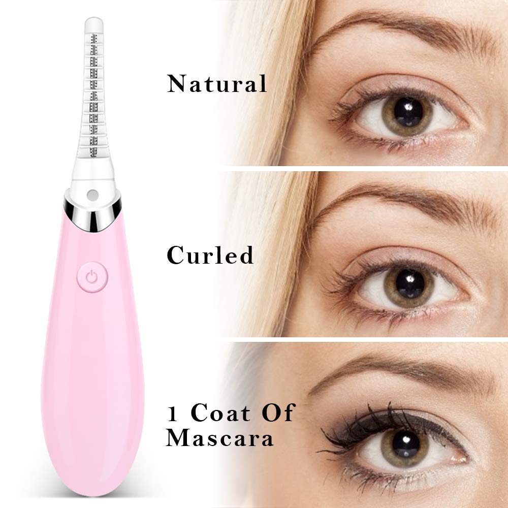 Heated Eyelash Curler - Pink