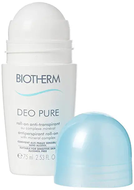 Deodorants by Pure Deo 75ml Roll-On - Biotherm Anti-Perspirant Center Fulfillment
