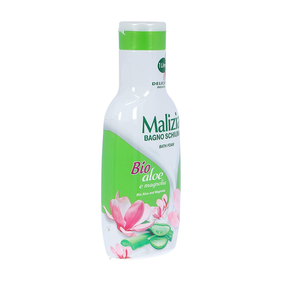 Malizia Bath Foam - Bio Aloe and Magnolia Scent 33.8oz/1000ml [Made in Italy]