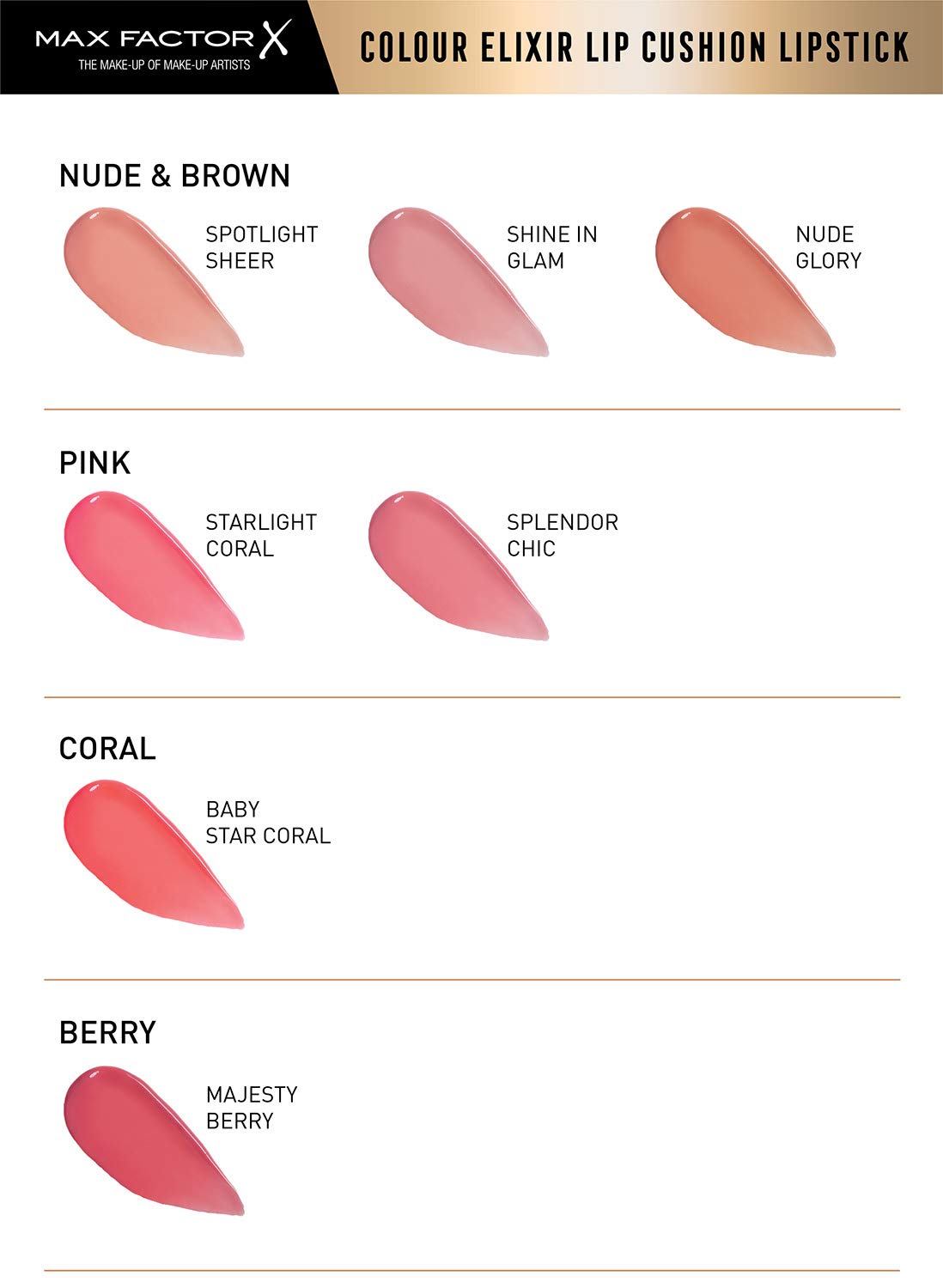 Max Factor Colour Elixir Lip Cushion Gloss, Baby Star Coral