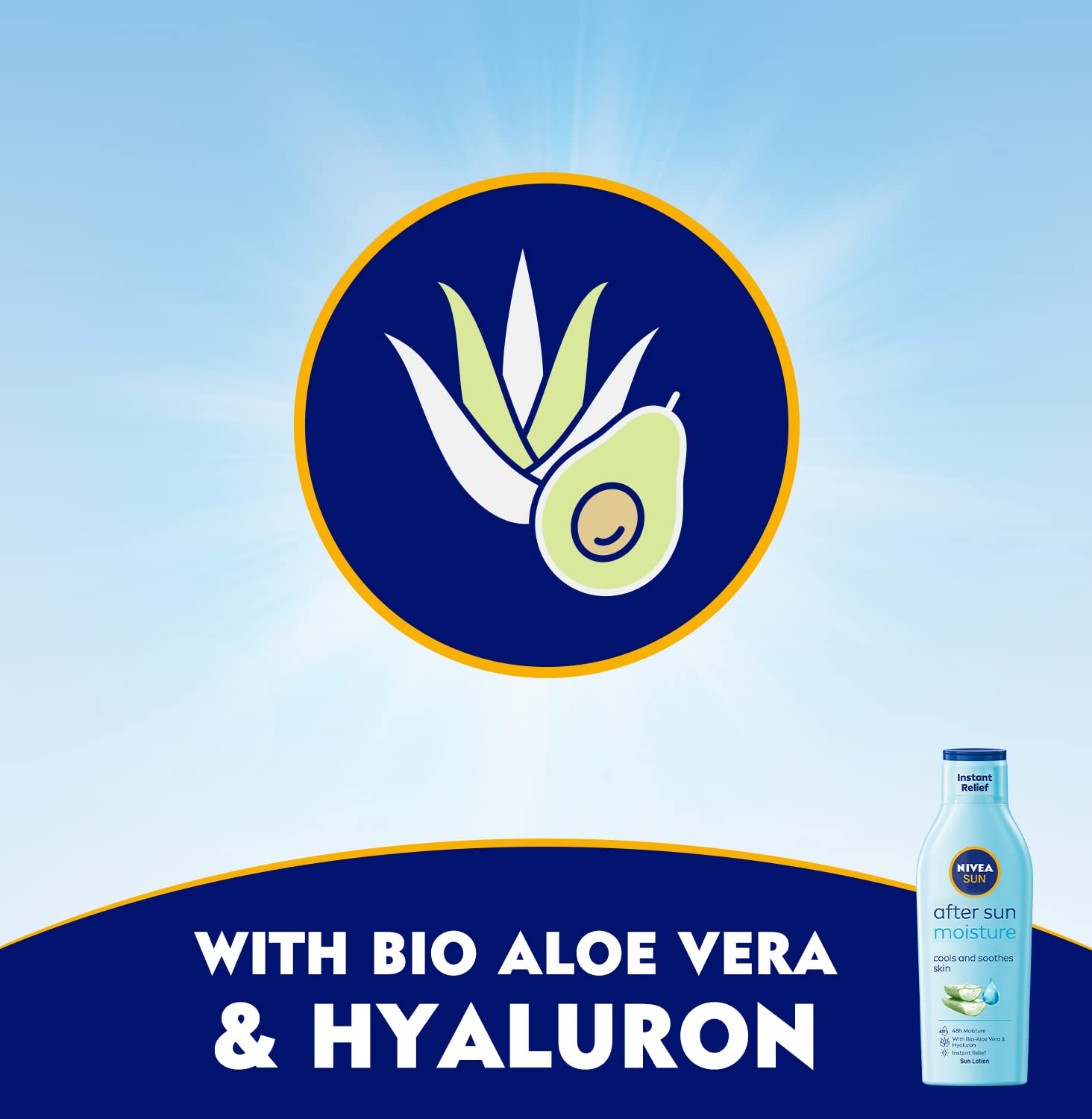 Nivea Sun Moisturising After Sun Lotion With Aloe Vera Silky Skin Feeling 200ml