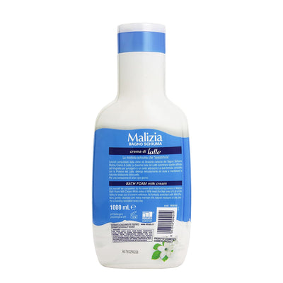 Malizia Bath Foam - Latte Scent 33.8oz/1000ml [Made in Italy]