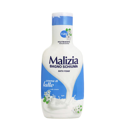Malizia Bath Foam - Latte Scent 33.8oz/1000ml [Made in Italy]