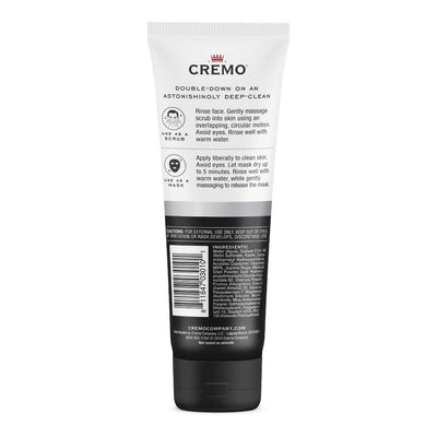Cremo Detoxifying 2-in-1 Scrub & Mask, Activated Charcoal, 4 oz