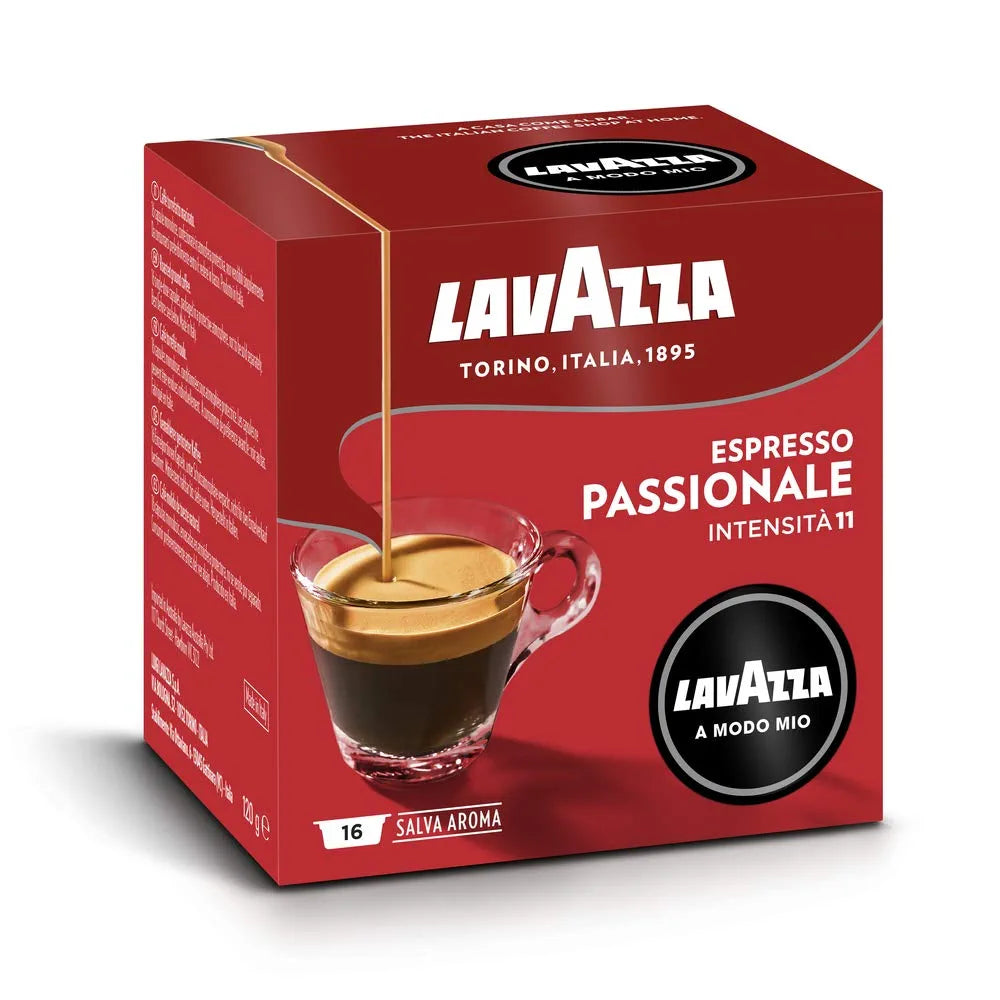 AMM8600 Appassionatamente A Modo Mio Lavazza Espresso Capsules - Pack of 16