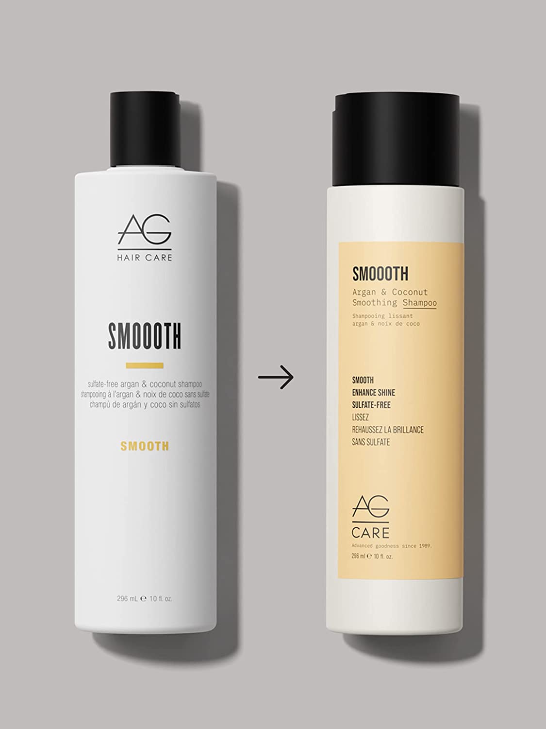 AG Care Smoooth Coconut Smoothing Shampoo, 10 Fl Oz - Fulfillment Center