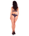 Hailey Lace Body Lingerie - Navy Blue