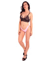 Annabelle Silk Seamless Thong Underwear - Pink