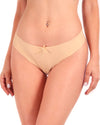 Dalia Silk Seamless Thong Underwear - Nude