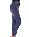 Jocelyn Distressed Skinny Jean - Navy