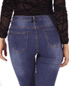 Jocelyn Distressed Skinny Jean - Navy