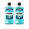 Listerine Cool Mint Antiseptic Mouthwash to Kill 99% of Germs That Cause Bad Breath, Plaque and Gingivitis, Cool Mint Flavor, 1 L (Pack of 2)