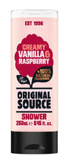 Cussons Vanilla Milk and Raspberry Original Source Shower Gel