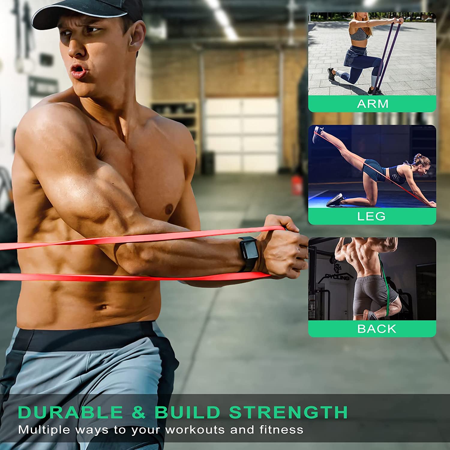 Powerlifting and Pull Up Exercise Resistance Bands