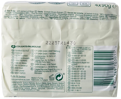 Palmolive Naturals - Moisture Care Olive & Milk soaps (Pack of 4)