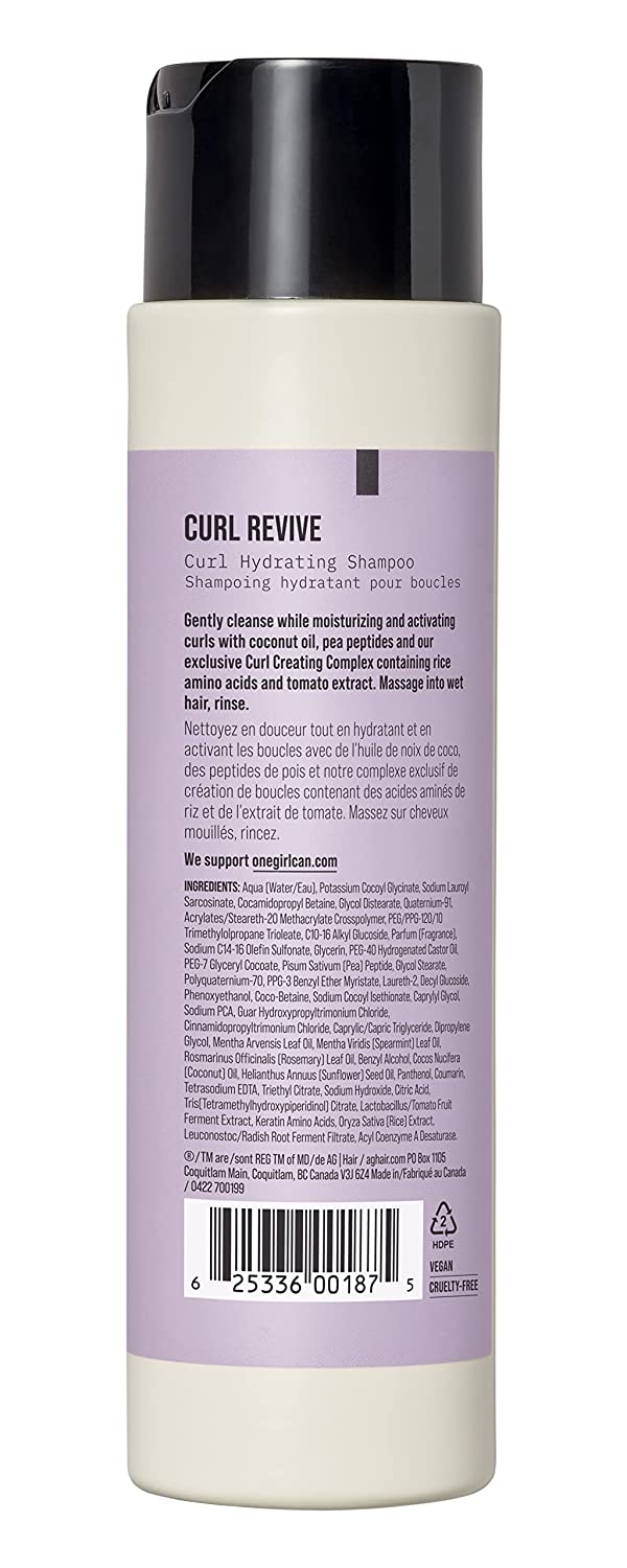 AG Care Curl Revive Curl Hydrating Shampoo, 10 Fl Oz