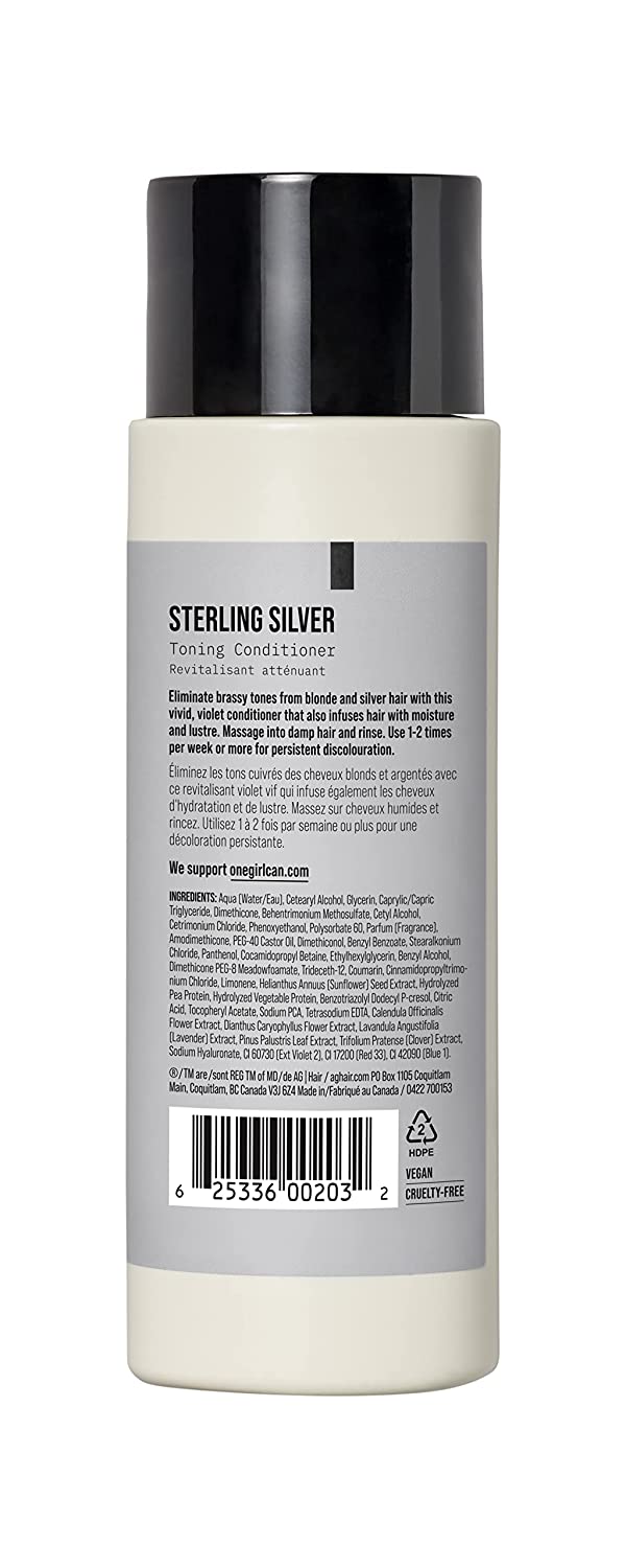 AG Care Sterling Silver Toning Conditioner, 8 Fl Oz