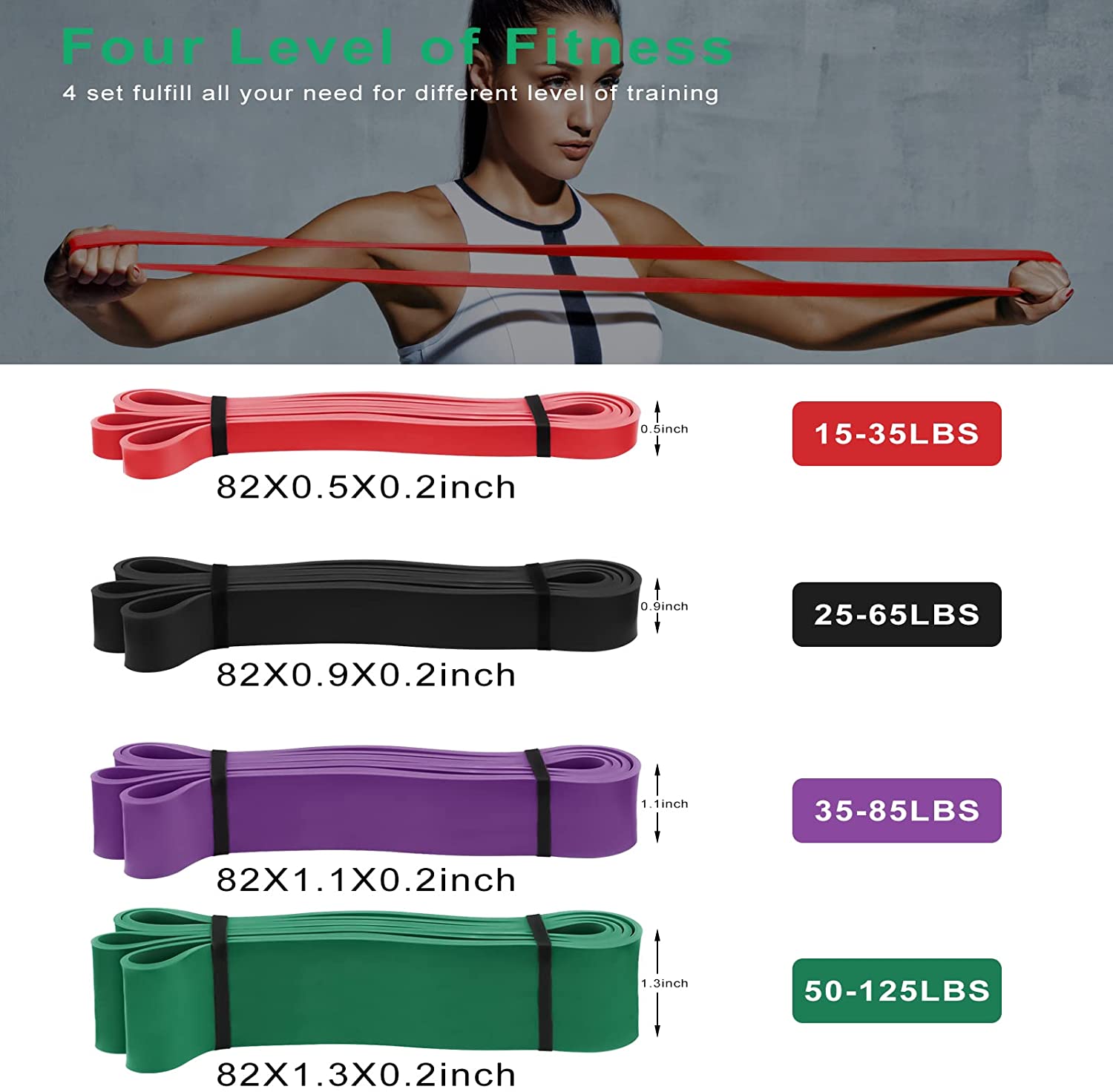 Powerlifting and Pull Up Exercise Resistance Bands
