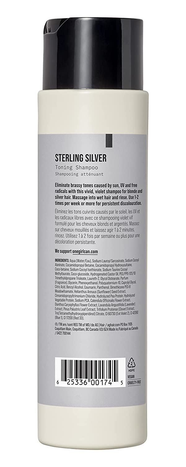 AG Care Sterling Silver Toning Shampoo, 10 Fl Oz
