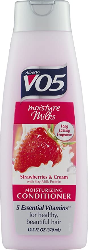 Alberto VO5 Moisture Milks Moisturizing Conditioner Strawberries & Cream, 12.5oz (Pack of 3)
