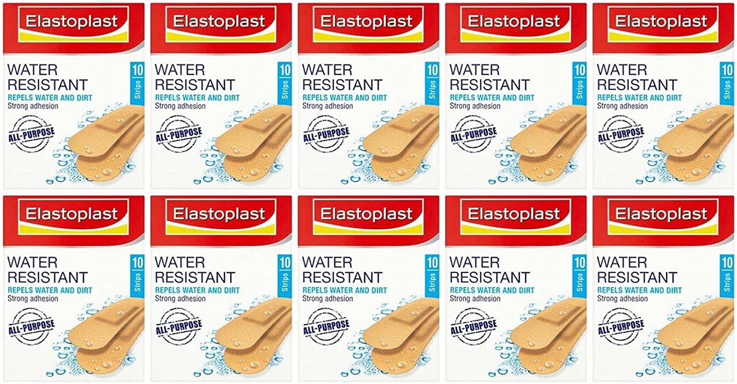 Elasroplast Water Resistant Plasters Strips - Pack of 100