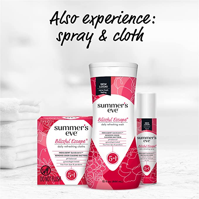 Summer’s Eve Blissful Escape Daily Refreshing Feminine Wash, pH balanced, 15 fl oz