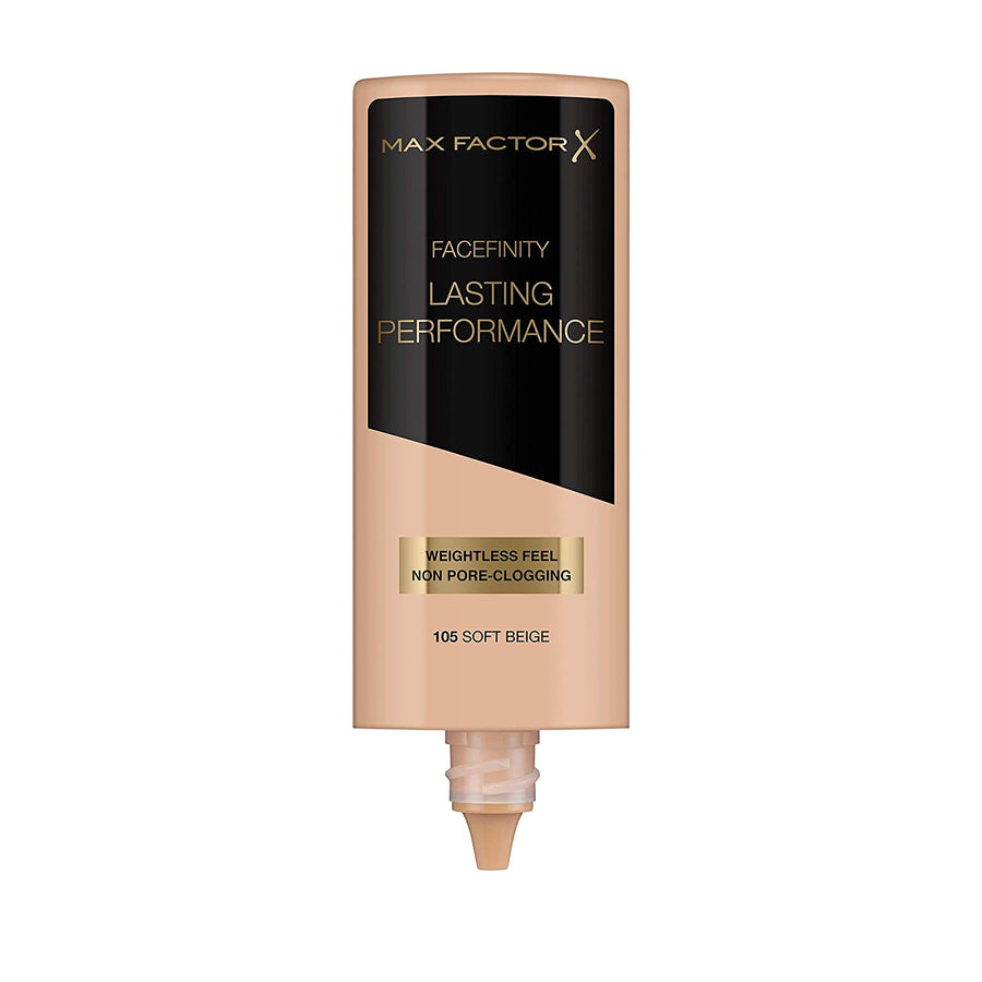Max Factor Long Lasting Performance Foundation, No.105 Soft Beige, 1.1 Ounce