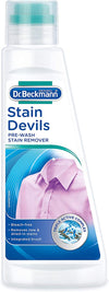 Dr. Beckmann Devil Pre Wash Stain Remover | Removes toughest stains quickly | Bleach free product | Includes applicator brush | 250 ml (Pack of 1)