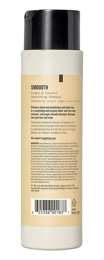 AG Care Smoooth Coconut Smoothing Shampoo, 10 Fl Oz