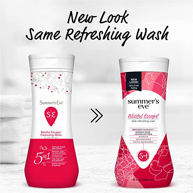 Summer’s Eve Blissful Escape Daily Refreshing Feminine Wash, pH balanced, 15 fl oz